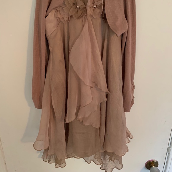 Biscotti Dress with Shrug - Size 8 - Picture 2 of 12